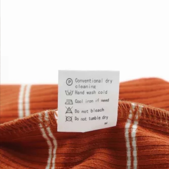 New Brown Extend Color Block Cuffs Rib Knit Striped Pullover - Picture 6 of 16